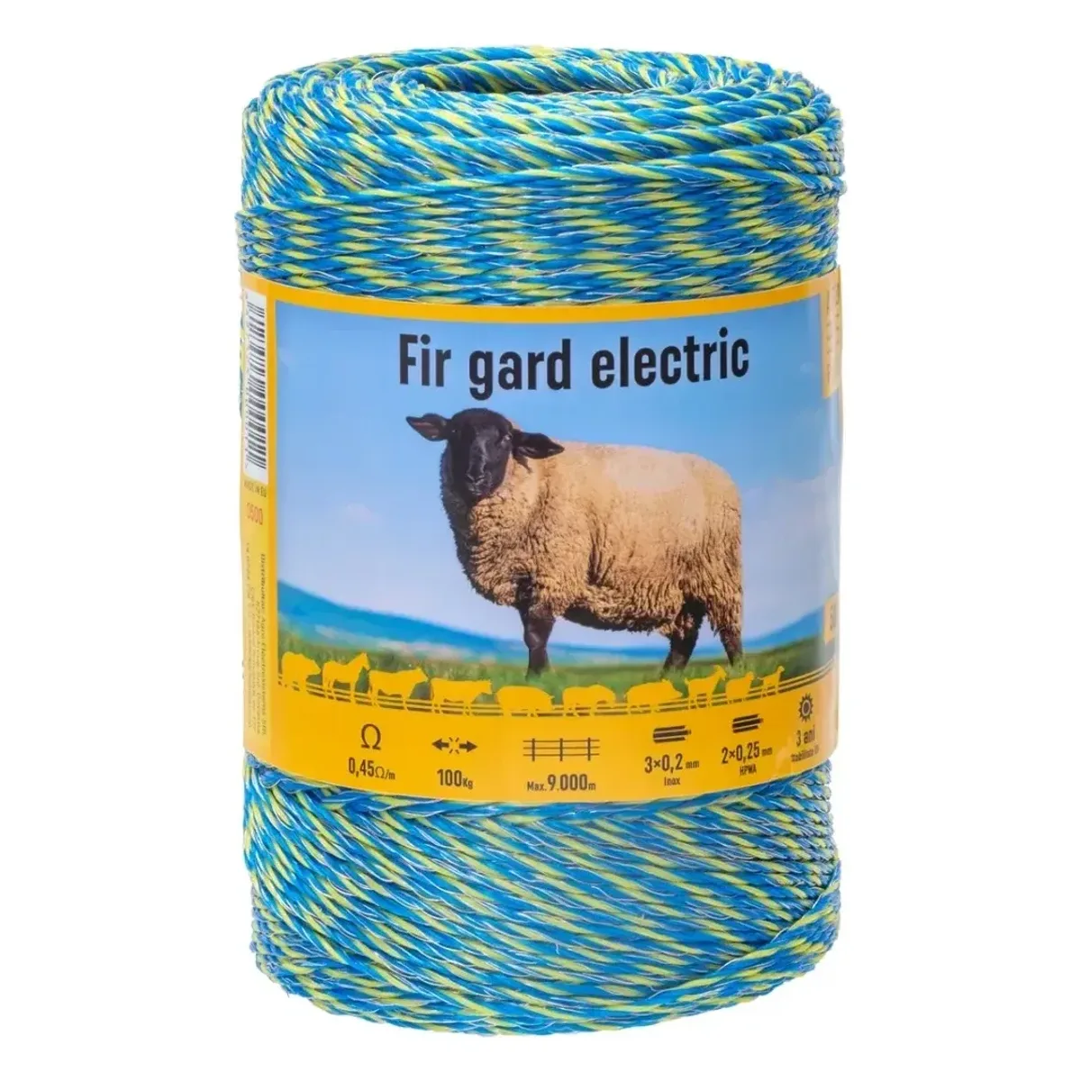 Fir gard electric 500 m, 100 kg, 0,45 Ω/m