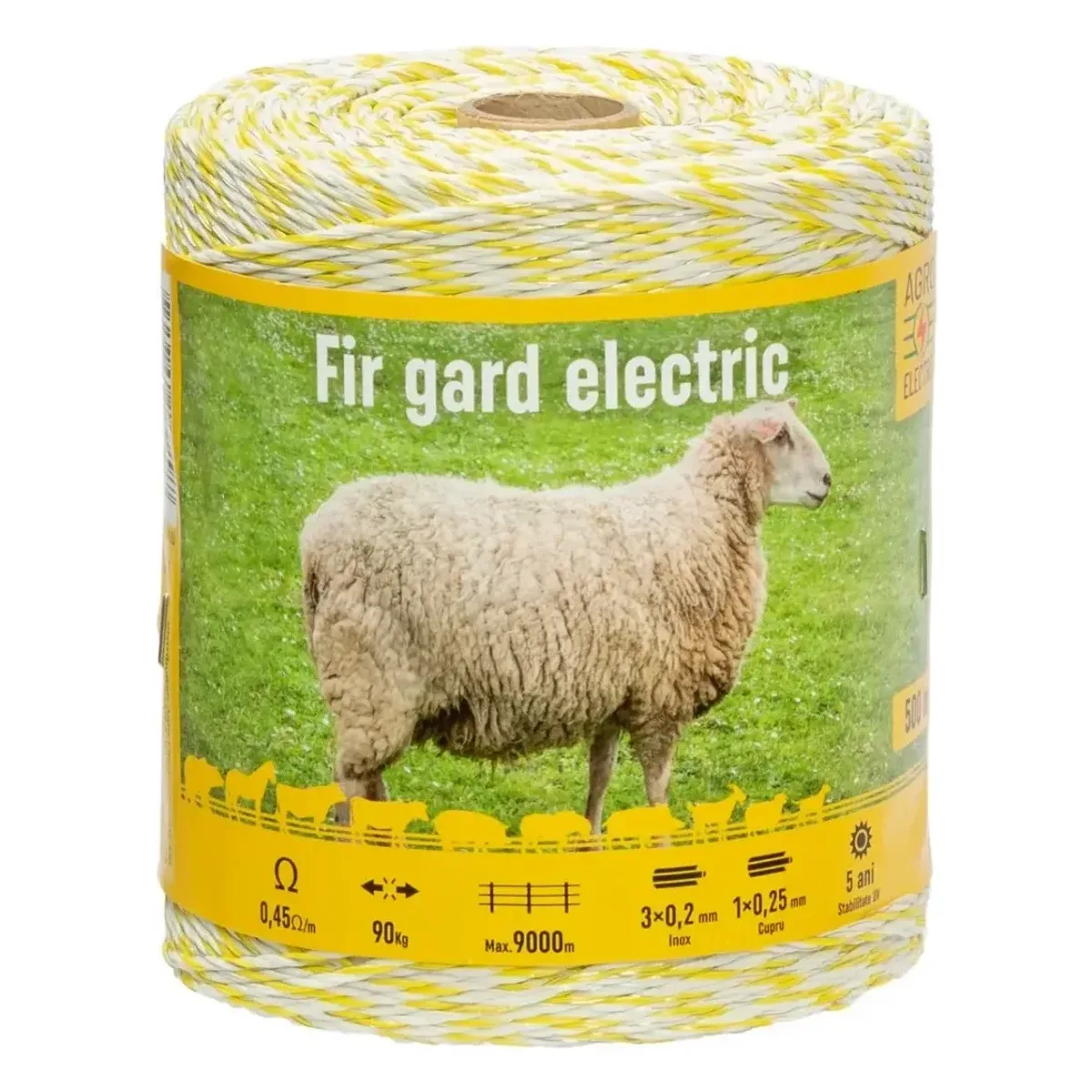 Fir gard electric 500 m, 90 kg, 0,45 Ω/m