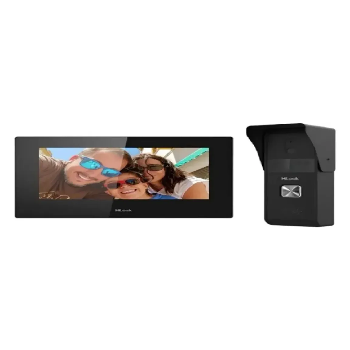 Kit videointerfon hibrid IP, 2MP, 1 familie, Wi-Fi, PoE, touchscreen