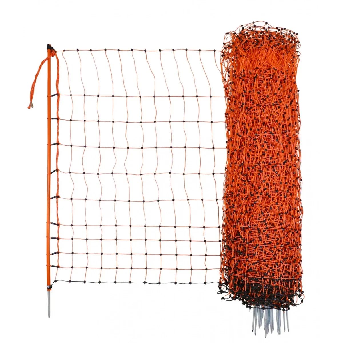 Plasă gard electric pentru păsări 50 m × 106 cm, cu stâlpi