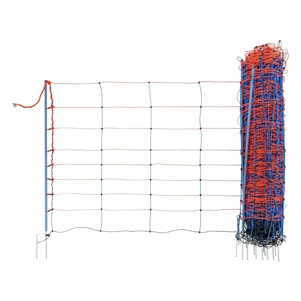 Plasă gard electric TitanNet Premium 50 m × 90 cm, cu stâlpi